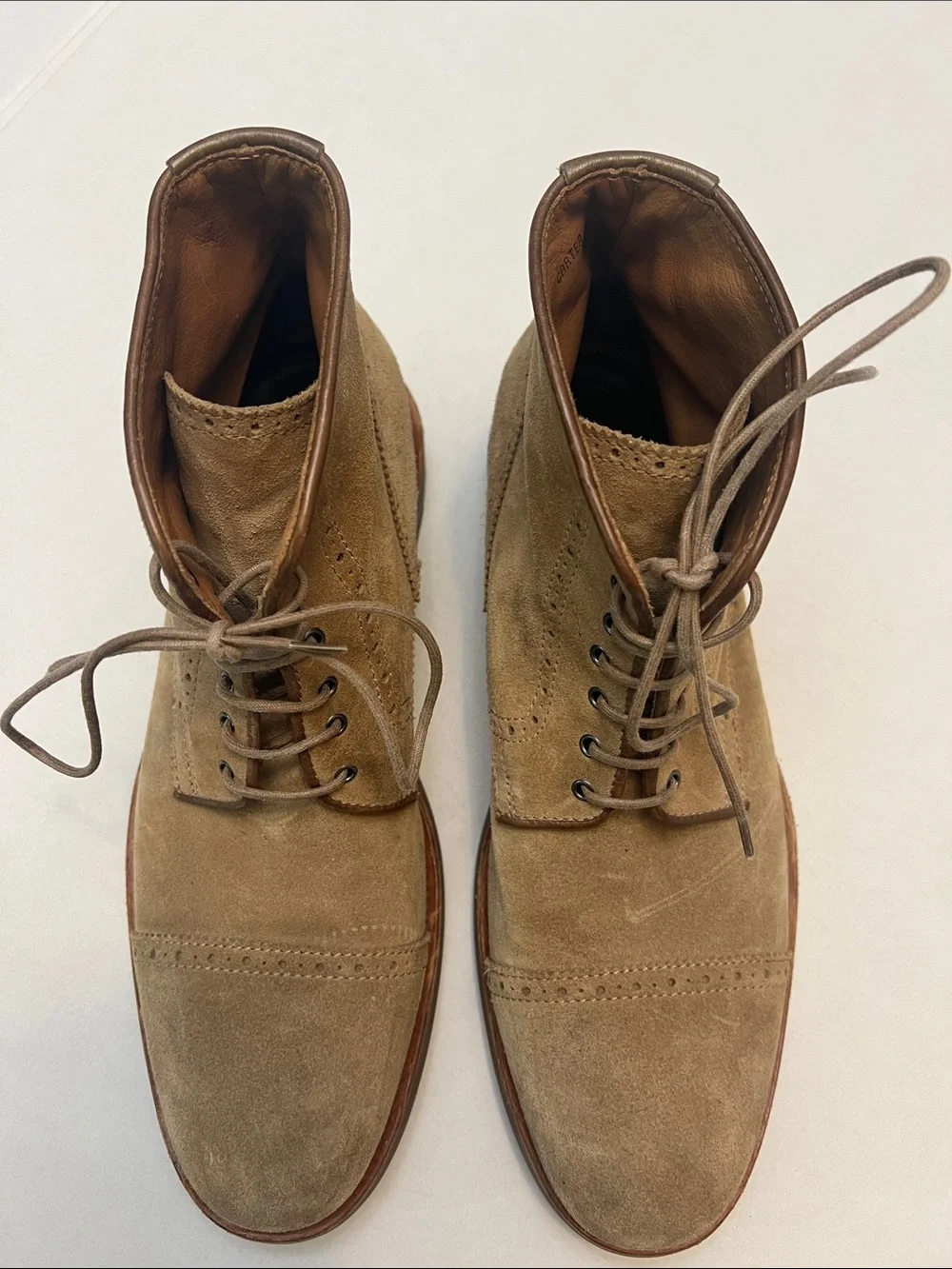 AQUATALIA MENS CARTER US 11.5 WEATHERPROOF LACE UP CAP TOE BOOTS ANKLE BOOTS